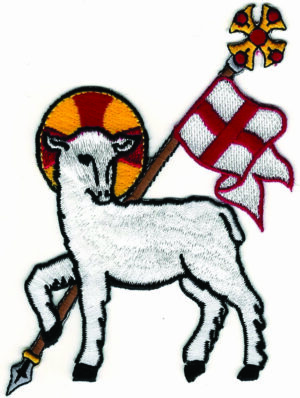 Agnus Dei SCA Patch (4 1/2" in) Christian Easter Lamb Design