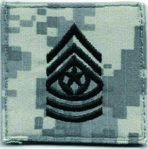 ACU Command Sergeant Major Rank Patch