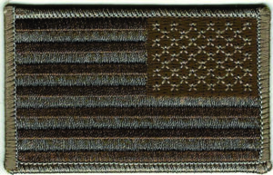 Reversed Desert USA Flag Patch Tactical Military Morale
