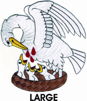 Large Pelican in Her Piety Patch