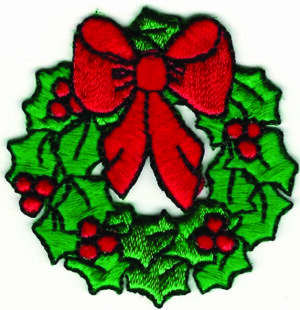 Christmas Wreath Patch
