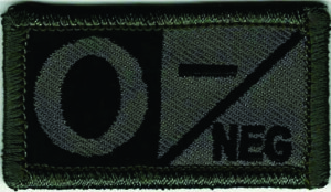 O- Negative Blood Type Patch
