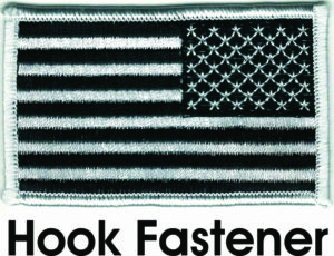 Reverse US Flag Patch – Black & White Morale Patch
