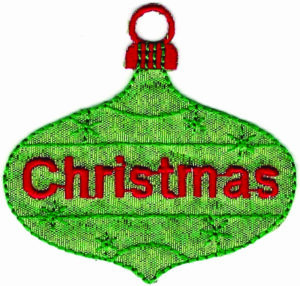 Share Christmas Tree Ornament Patch Embroidered Cut out Iron on Sew on