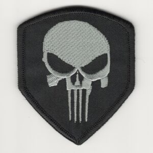 Punisher Skull Tactical Patch 3” Hook Fastener Backing